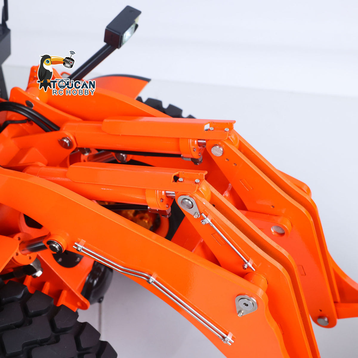 In Stock TOUCAN RC HOBBY 1/14 RC Hydraulic Loader JDM 198 Remote Control Construction Truck for ZW370 Model 2-Speed Transmission FlySky ST8 Radio CNC Machined Metal Parts