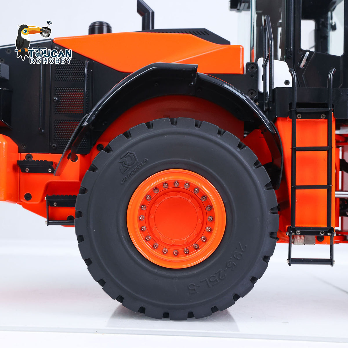 In Stock TOUCAN RC HOBBY 1/14 RC Hydraulic Loader JDM 198 Remote Control Construction Truck for ZW370 Model 2-Speed Transmission FlySky ST8 Radio CNC Machined Metal Parts