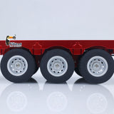 3 Axles Plastic Semi Trailer Flatbed 1502 for 1/18 Remote Control Tractor Truck HUINA 1501 RC Lorry Car Model Upgrade Parts