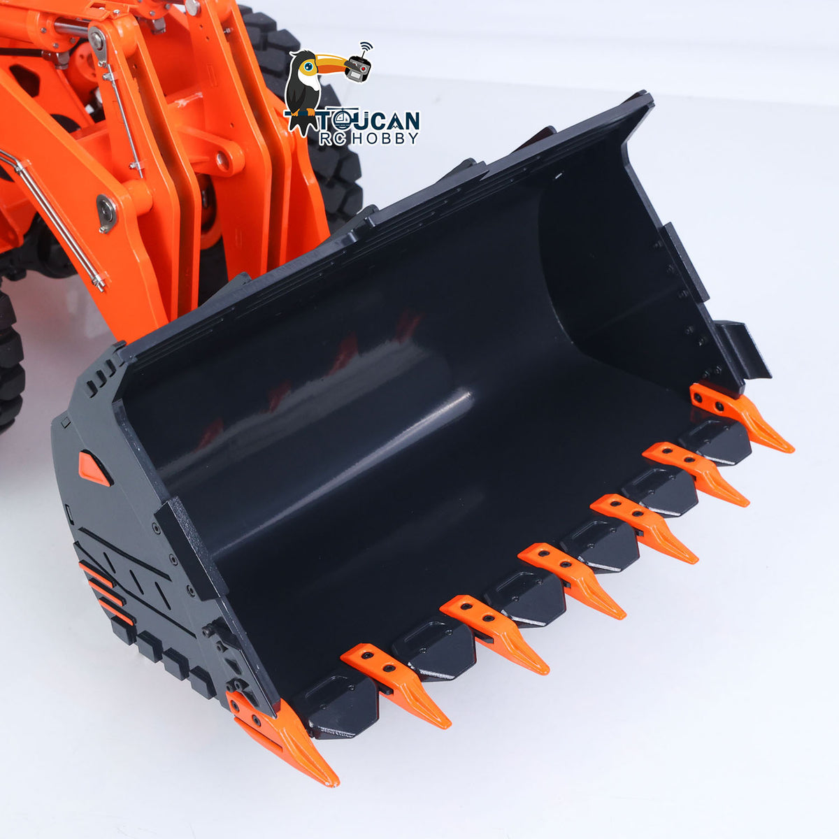 In Stock TOUCAN RC HOBBY 1/14 RC Hydraulic Loader JDM 198 Remote Control Construction Truck for ZW370 Model 2-Speed Transmission FlySky ST8 Radio CNC Machined Metal Parts