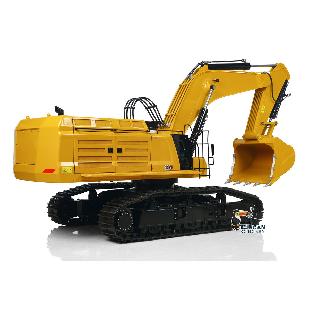 TOUCAN RC HOBBY TYMX 395 Metal 1/8 RC Hydraulic Excavator Remote Control Digger 3-way directional valve for Model Collectors