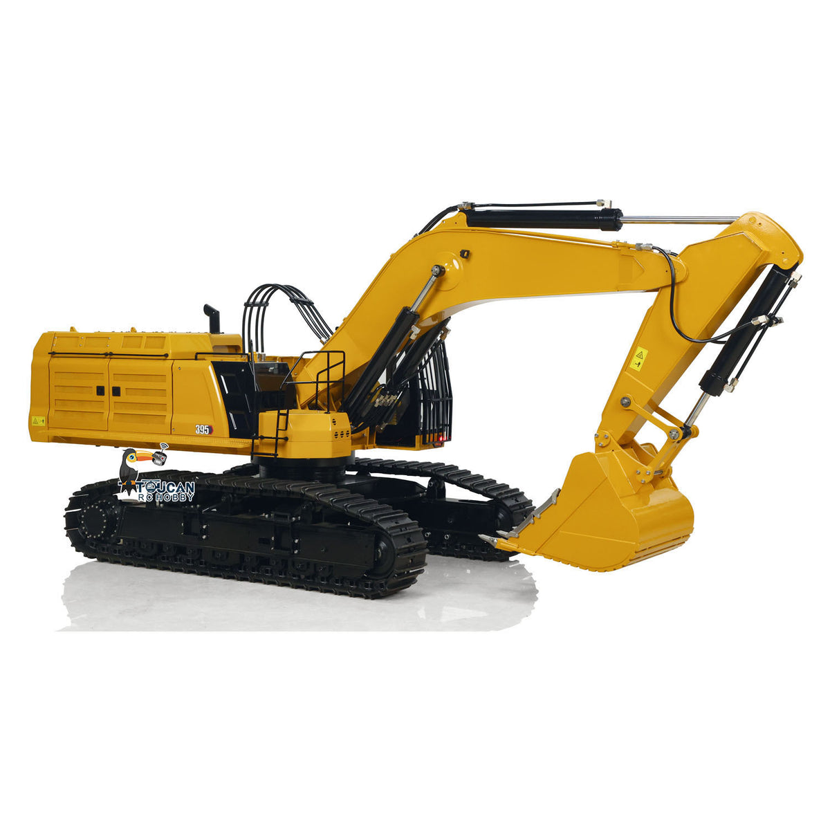 TOUCAN RC HOBBY TYMX 395 Metal 1/8 RC Hydraulic Excavator Remote Control Digger 3-way directional valve for Model Collectors