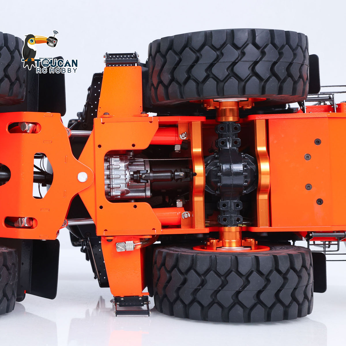 In Stock TOUCAN RC HOBBY 1/14 RC Hydraulic Loader JDM 198 Remote Control Construction Truck for ZW370 Model 2-Speed Transmission FlySky ST8 Radio CNC Machined Metal Parts