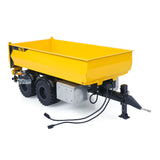 1/14 2 Axels Metal RC Hydraulic Dump Trailer Truck W/ Support Leg for LR914 PRO Remote Control Wheeled Excavator Digger Model