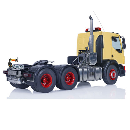 TOUCAN, lackiert, zusammengebaut, 6x6 RC-Sattelzugmaschine, 3-achsiges ferngesteuertes Auto, 1/14, Allradmodell, Licht- und Soundsystem