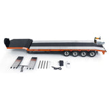 Metal 4-axle Trailers Electric Tailboard Support Leg for 1/14 RC Tractor Truck
