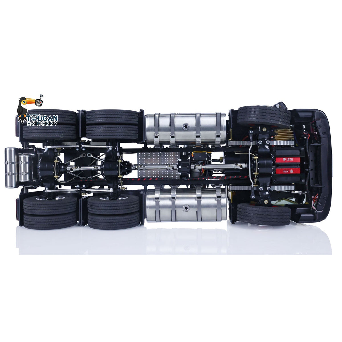 TOUCAN RC HOBBY  1/14 6x6 RC Tractor Truck 3Axles Painted Assembled Remote Control Car Model