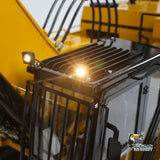 Metal Assembled Painted Hydraulic 1/8 390F RC Excavator Heavy Duty Construction Vehicles Hobby Models Light Sound System