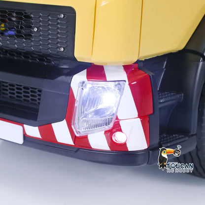 TOUCAN, lackiert, zusammengebaut, 6x6 RC-Sattelzugmaschine, 3-achsiges ferngesteuertes Auto, 1/14, Allradmodell, Licht- und Soundsystem
