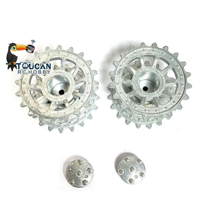 IN Stock Henglong Metal Sprockets Wheels Suitable for 1/16 Scale 2.4Ghz German Tiger I 3818 German Panther 3819 RC Tank Model Accessories