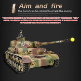 Henglong 3859 1/16 7.0 Plastic German Panzer IV F2 RTR RC Tank Model BB Infrared Combat System Steel Gearbox 1800mah Battery