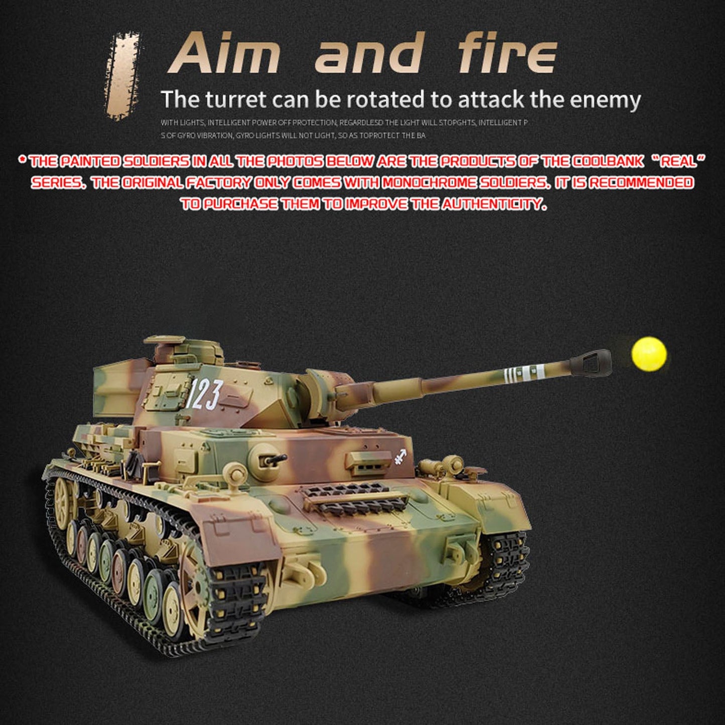 Henglong 1/16 TK7.0 Special Spray Painting Plastic German Panzer IV F2 3859 RTR RC Tank BB Infrared Combat Metal Suspension Arm Gearbox Smoke Model