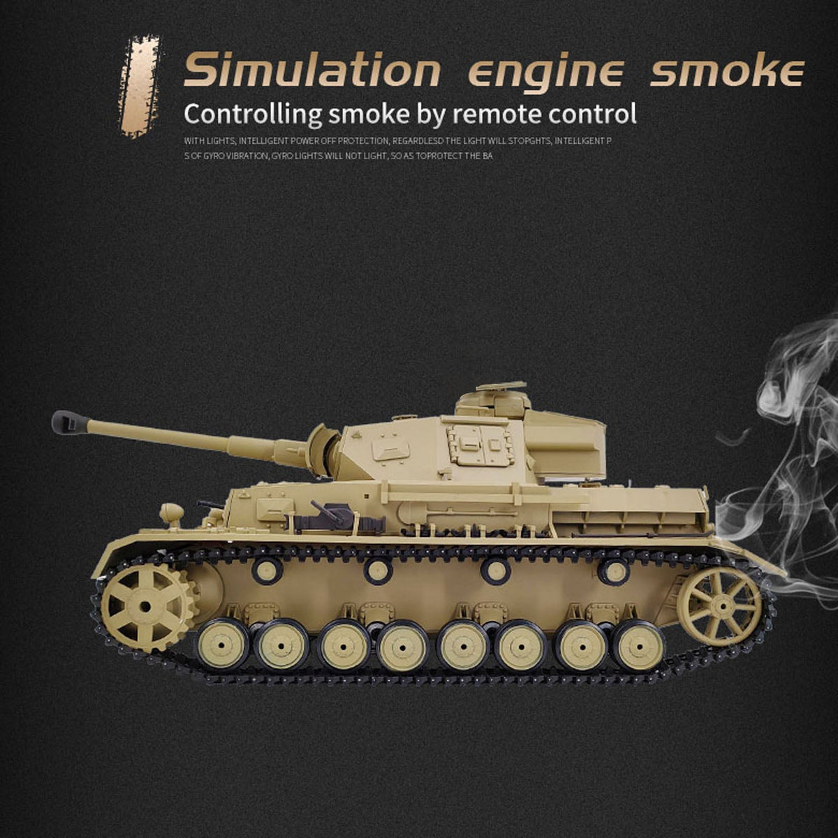Henglong 1/16 TK7.0 Special Spray Painting Plastic German Panzer IV F2 3859 RTR RC Tank BB Infrared Combat Metal Suspension Arm Gearbox Smoke Model