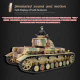Henglong 3859 1/16 7.0 Plastic German Panzer IV F2 RTR RC Tank Model BB Infrared Combat System Steel Gearbox 1800mah Battery