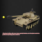 Henglong RTR 1/16 7.0 RC Tank German Panther G 3879 Steel Gearbox BB IR Sound Smoking 2.4G Radio 1800MAH Battery 320 Degree