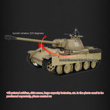 Henglong RTR 1/16 7.0 RC Tank German Panther G 3879 Steel Gearbox BB IR Sound Smoking 2.4G Radio 1800MAH Battery 320 Degree