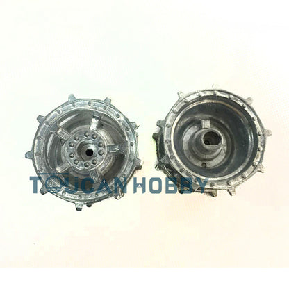 Metal Tracks Sprockets Idlers Guard Plate Machine Gun Turret Side Armor Hull Decoration For Henglong 1/16 RC 3888A Tank Model