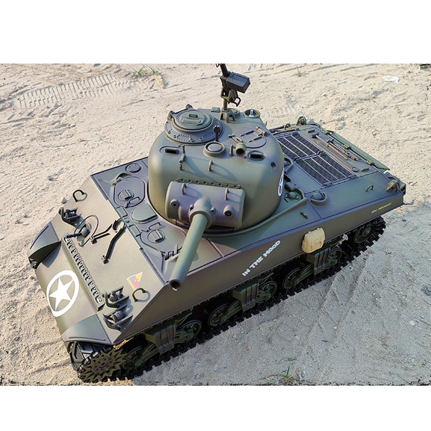 Plastic Henglong 1/16 7.0 RC Tank M4A3 Sherman 3898 320?? Turret Barre ...