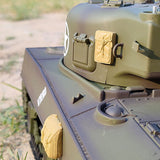 Plastic Henglong 1/16 7.0 RC Tank M4A3 Sherman 3898 320?? Turret Barrel Recoil BB IR Smoking Steel Gearbox Battery 2.4G Radio