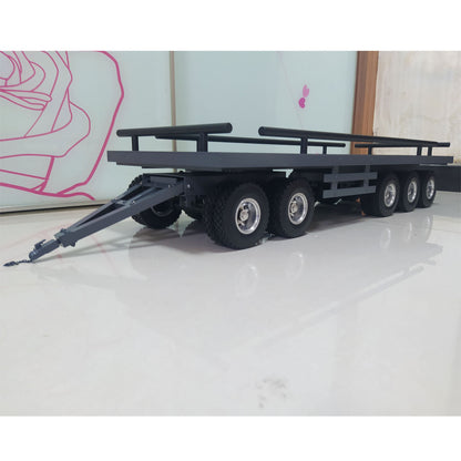 Metall 5 Achsen Anhänger für 1/14 RC Hydraulische Dump Radio Controlled Truck Traktor Elektro Auto Simulation Hobby Modell