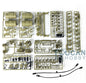 Heng Long Plastic Tracks Sprockets Road Wheels Idlers Accessories Package Decal For 3908 British Challenger II RC Tank Model