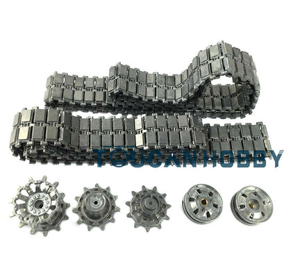 Heng Long Metal Tracks Sprockets Road Wheels Idlers Driving Axle Bearings Part For British Challenger II 3908 RC  Tank Model