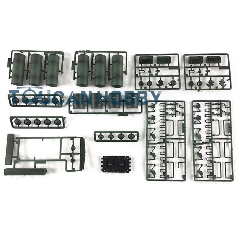 HL Plastic Turret Sprockets Idlers Road Wheels Accessories Pack Decal For 1/16 Soviet T34-85 3909 RC Tank Vehicle Model Part