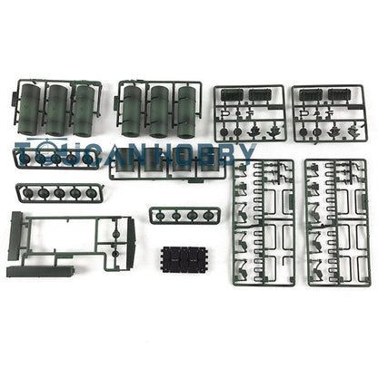 HL Plastic Turret Sprockets Idlers Road Wheels Accessories Pack Decal For 1/16 Soviet T34-85 3909 RC Tank Vehicle Model Part