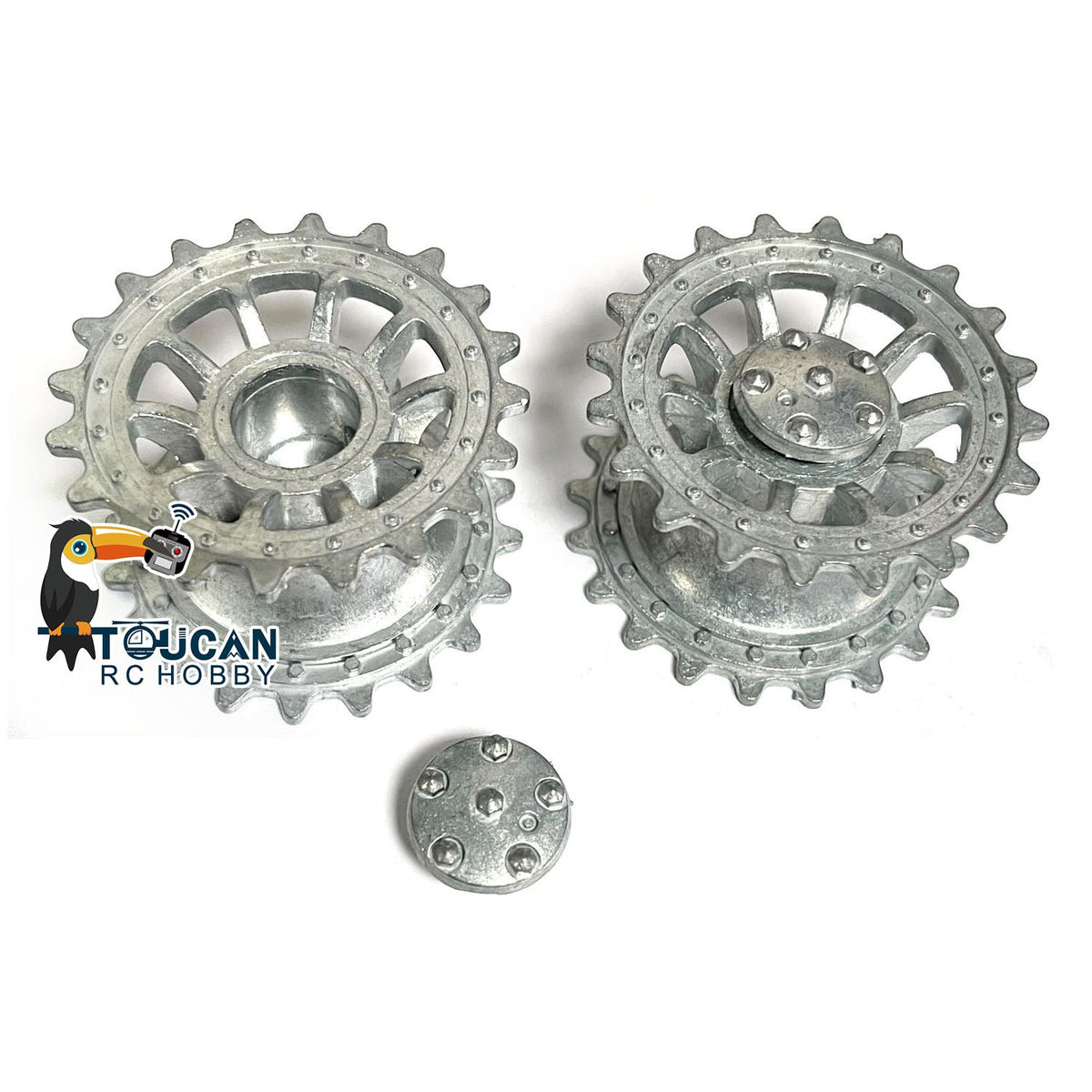 IN Stock Henglong Metal Sprockets Wheels Suitable for 1/16 Scale 2.4Ghz German Tiger I 3818 German Panther 3819 RC Tank Model Accessories
