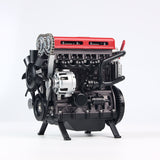 300+ PCS TECHING DIY Scale Metal 4Cylinder Turbocharged Engine Model DM111 Mechanical Assembly Decoration Building Kit Toy