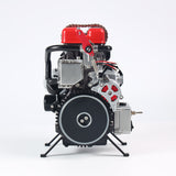 300+ PCS TECHING DIY Scale Metal 4Cylinder Turbocharged Engine Model DM111 Mechanical Assembly Decoration Building Kit Toy