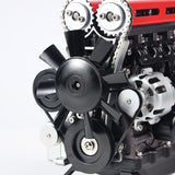 300+ PCS TECHING DIY Scale Metal 4Cylinder Turbocharged Engine Model DM111 Mechanical Assembly Decoration Building Kit Toy