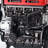 300+ PCS TECHING DIY Scale Metal 4Cylinder Turbocharged Engine Model DM111 Mechanical Assembly Decoration Building Kit Toy
