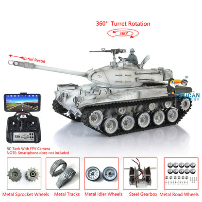 1/16 Maßstab TK7.0 2,4 GHz Henglong Walker Bulldog RTR RC Modellpanzer 3839 Metalllaufräder Fassrückstoß Rauchgeräusch BB IR FPV