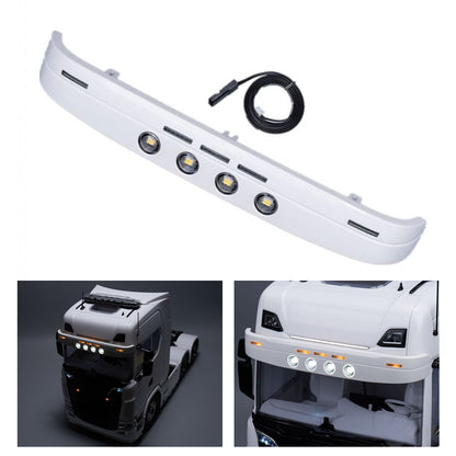 Sonnenblende aus Kunststoff, 5–9 V, LED-Licht für 1/14 Fernbedienung Tamiya Sattelzugmaschine SC 770S 6X4 4X2 56373 RC LKW Auto Upgrade-Teil