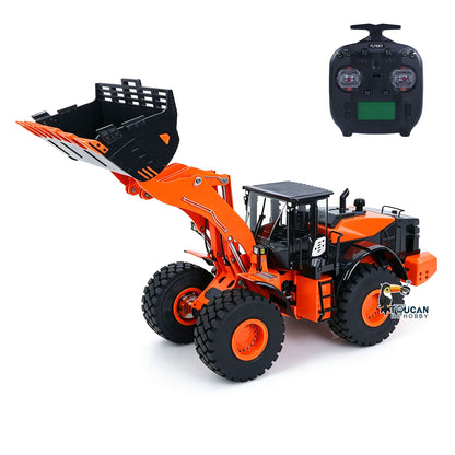 In Stock TOUCAN RC HOBBY 1/14 RC Hydraulic Loader JDM 198 Remote Control Construction Truck for ZW370 Model 2-Speed Transmission FlySky ST8 Radio CNC Machined Metal Parts