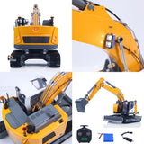 Metal 1/14 RC Hydraulic Tracked Excavator LR926 2Arms Remote Control Digger 4 way Valves Dual Pumps 2212 Brushless Motor RTR