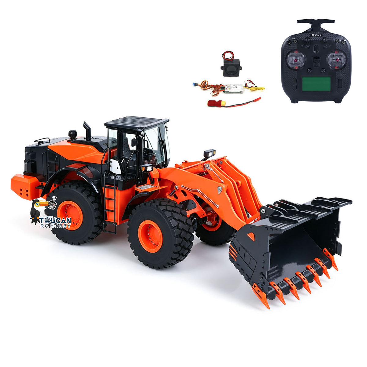 In Stock TOUCAN RC HOBBY 1/14 RC Hydraulic Loader JDM 198 ZW370 Remote Control Electric Construction Vehicles 2-Speed Transmission FS ST8 Radio Model for Adults