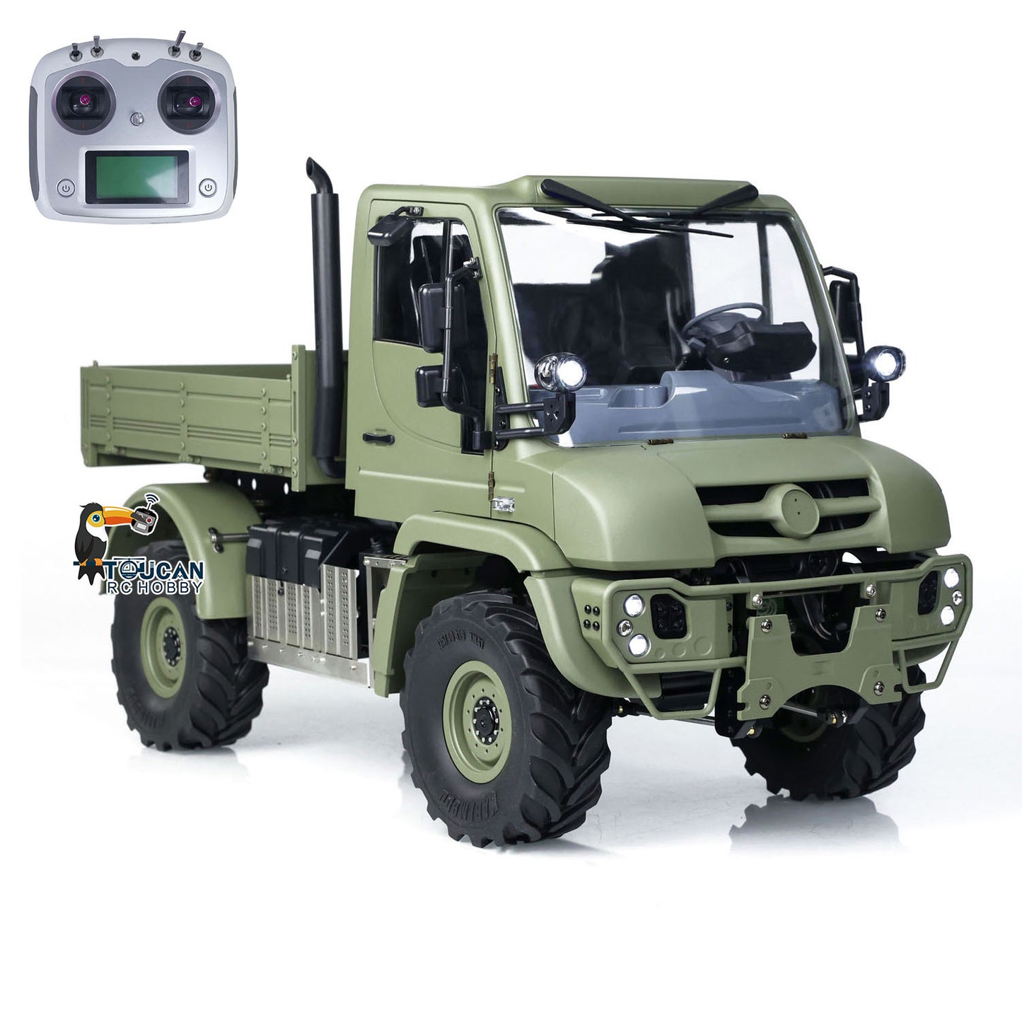 1/10 Metalleimer RC Geländewagen U423 4x4 Fernbedienung Crawler Auto Modell Licht Sound