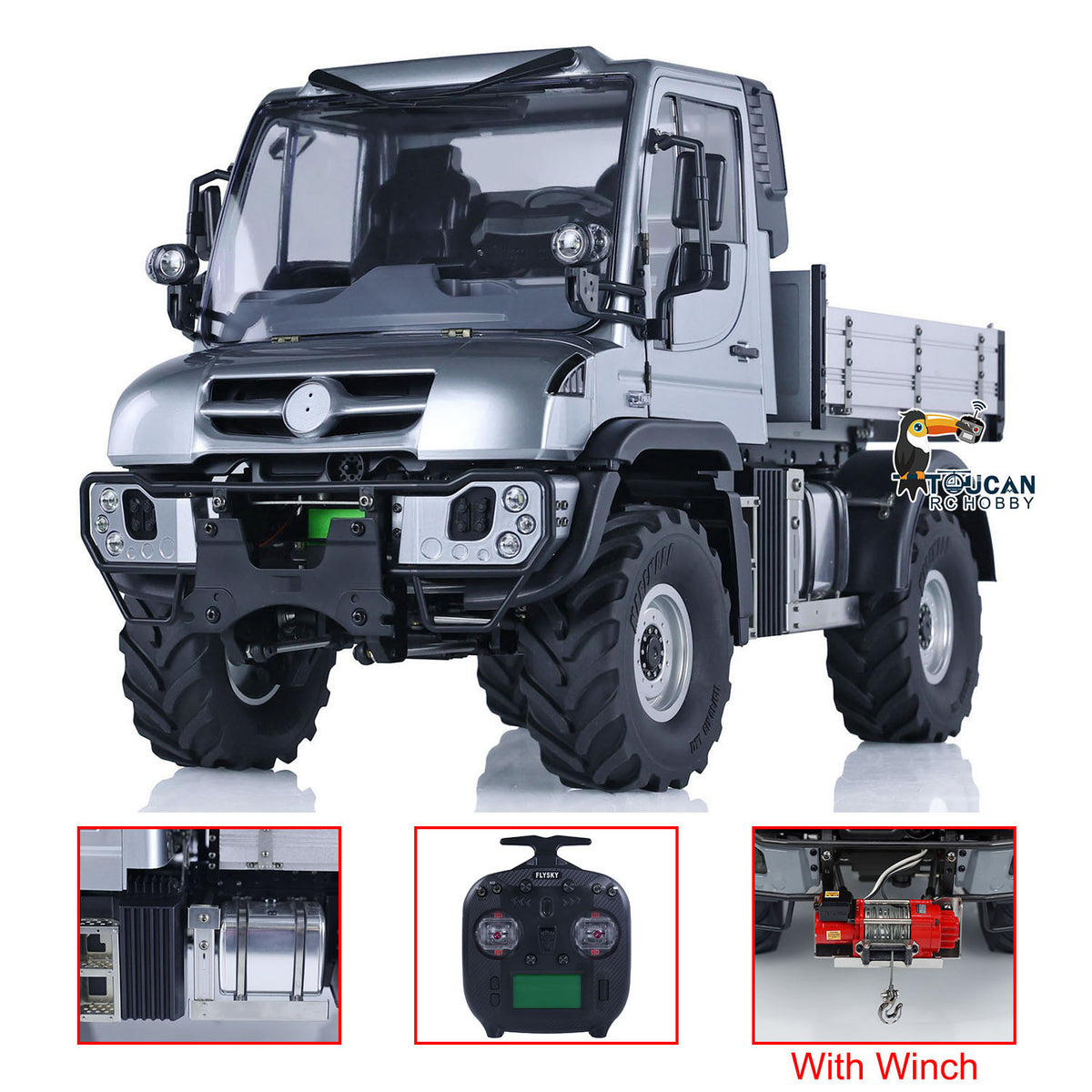 4WD 1:10 RC Offroad-Fahrzeuge U423 4X4 Funkgesteuertes Rock Crawler-Automodell 2-Gang-Getriebe Permanenter Allradantrieb