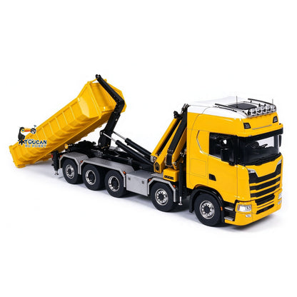 Metall 1/14 RC Hydraulische Dumper 770S 10x10 Volle Dump Lkw Kran Achse Hebe Auto Licht Sound
