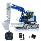 CUT Model 1/14 RC Hydraulic Excavator 914 5CH Valve Metal Remote Control Digger Warning Light Flysky ST8 Radio Sound System