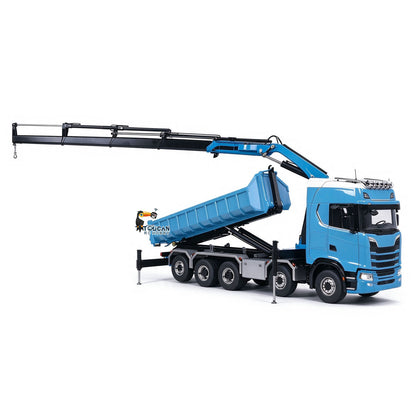 Metall 1/14 RC Hydraulische Dumper 770S 10x10 Volle Dump Lkw Kran Achse Hebe Auto Licht Sound