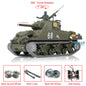Henglong 1/16 TK7.0 3898 USA M4A3 Sherman RTR RC Tank Barrel Recoil Smoke 360 Degrees Turret BB IR Metal Tracks Gearbox Drive Idler Wheels
