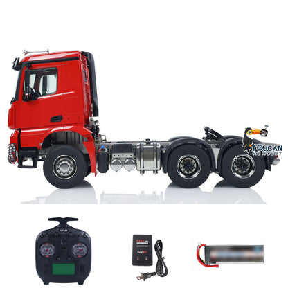 TOUCAN RC HOBBY 1/14 6x6 Metal Chassis RC Tractor Truck RTR Remote Control Car 3-speed Gearbox Painted Assembled Model K3362 Ready to Run