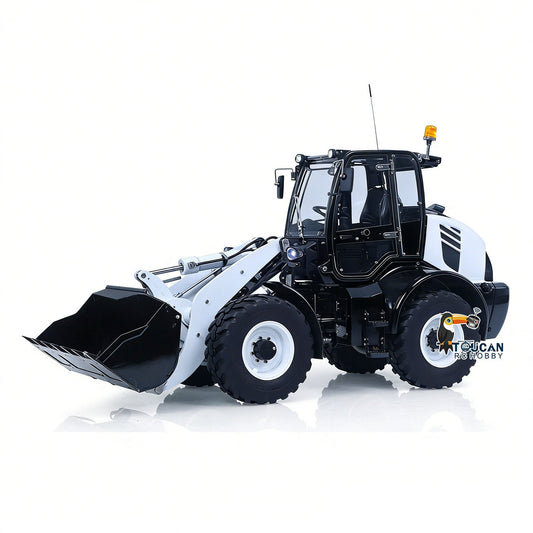 TOUCAN RC HOBBY LESU Aoue WA100M-8 1/14 Metal 4x4 Hydraulic RC Loader A0021 Model with Brushless Motor Quick Release Coupler Sound Light System