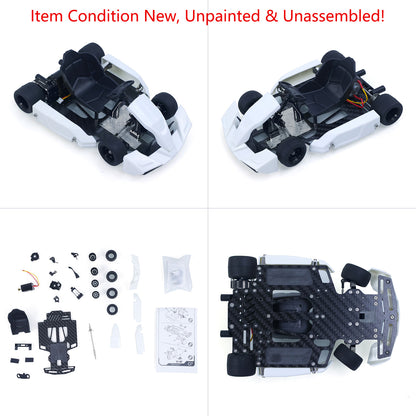 KIT JDM 298A 1/10 4x2 RC Go-Kart Unlimited DIY Model Vehicle Remote Control Electric Racing Car Motor No Battery for Adult