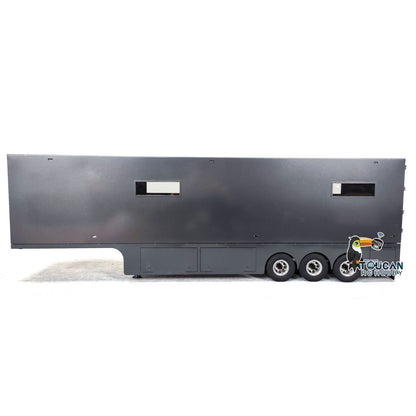 2in1 1:14 Metall 3 Achsen Container Auflieger für RC Traktor Lkw Radio Control Auto Hobby Modell Elektrische Hebe Beine