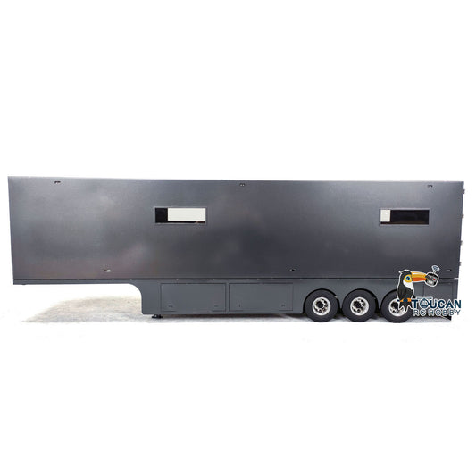 2in1 1:14 Metall 3 Achsen Container Auflieger für RC Traktor Lkw Radio Control Auto Hobby Modell Elektrische Hebe Beine
