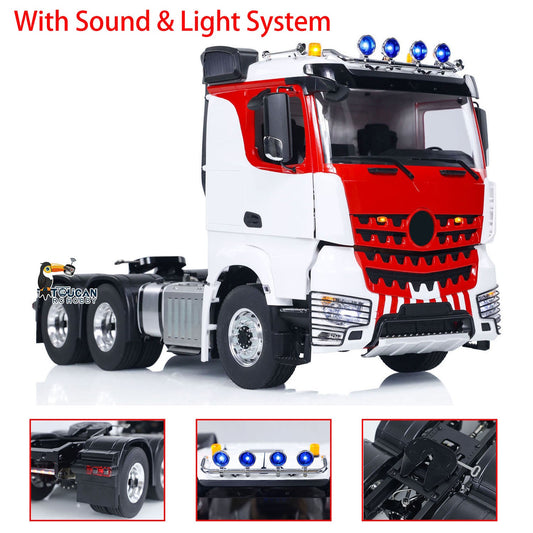 TOUCAN RC HOBBY  6x6 RC Tractor Truck 1/14 Radio Control Car Painted Assembled Metal Chassis